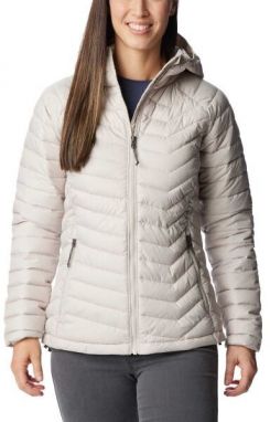 Columbia POWDER LITE HOODED JACKET Dámska bunda, sivá, veľkosť