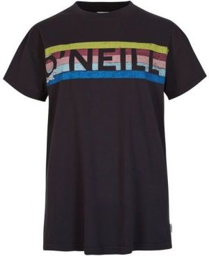 O'Neill CONNECTIVE GRAPHIC LONG TSHIRT Dámske tričko, čierna, veľkosť