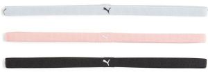 Puma AT SPORTBANDS WOMENS PACK (3PCS) Športové čelenky, čierna, veľkosť