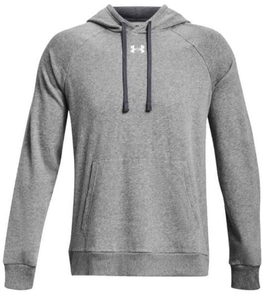Under Armour RIVAL FLEECE HOODIE Pánska mikina, sivá, veľkosť