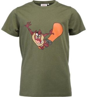 LOONEY TUNES TAZ Chlapčenské tričko, khaki, veľkosť 152-158
