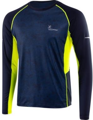 Klimatex AIDAN Pánske funkčné tričko s dlhým rukávom, tmavo modrá, veľkosť