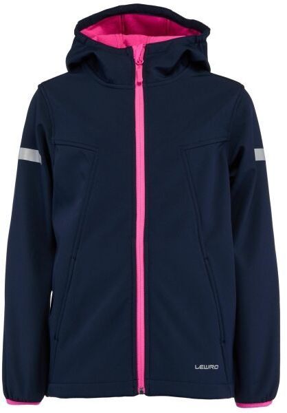 Lewro TAMO Detská softshellová bunda, tmavo modrá, veľkosť 128-134
