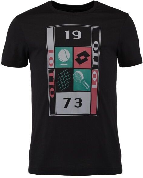 Lotto TEE SUPRA VII Pánske tričko, čierna, veľkosť XXXL