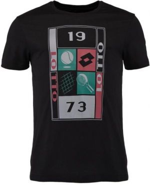 Lotto TEE SUPRA VII Pánske tričko, čierna, veľkosť