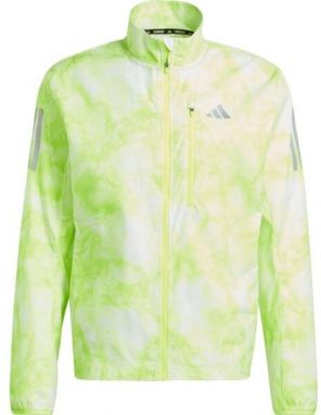 adidas OTR JKT AOP Pánska bežecká bunda, biela, veľkosť XXL