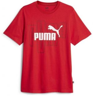 Puma GRAPHICS NO.1 Pánske tričko, červená, veľkosť