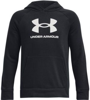 Under Armour RIVAL FLEECE BL HOODIE Chlapčenská mikina, čierna, veľkosť XL