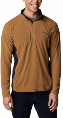 Columbia KLAMATH RANGE II HALF ZIP Pánska outdoorová mikina, hnedá, veľkosť