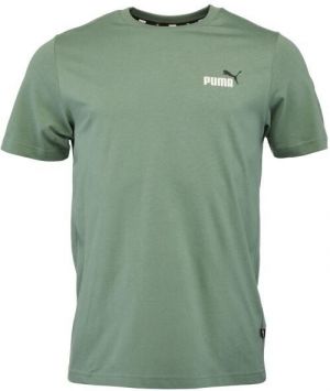 Puma ESS+2 COL SMALL LOGO TEE Pánske tričko, zelená, veľkosť