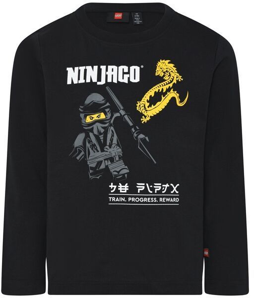 LEGO® kidswear LWTAYLOR 624 Chlapčenské  tričko s dlhým rukávom, čierna, veľkosť