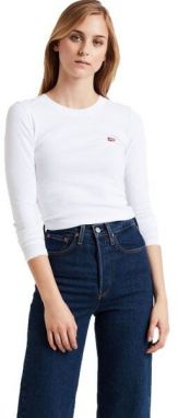 Levi's® LS BABY TEE Dámske tričko s dlhým rukávom, biela, veľkosť