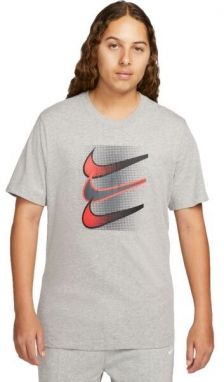 Nike NSW TEE 12MO SWOOSH Pánske tričko, sivá, veľkosť XXL