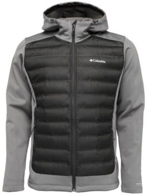 Columbia OUT-SHIELD INSULATED FULL ZIP HOODIE Pánska hybridná bunda, tmavo sivá, veľkosť