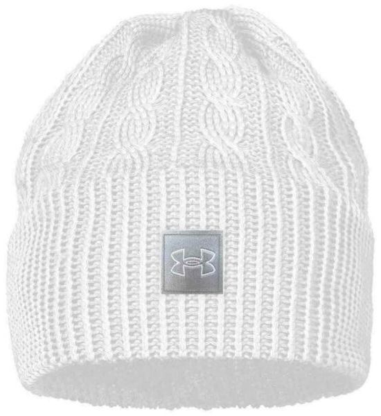 Under Armour HALFTIME CABLE KNIT Dámska čiapka, biela, veľkosť