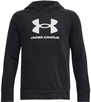 Under Armour RIVAL FLEECE BL HOODIE Chlapčenská mikina, čierna, veľkosť