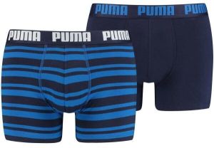 Puma HERITAGE STRIPE BOXER 2P Pánske boxerky, tmavo modrá, veľkosť