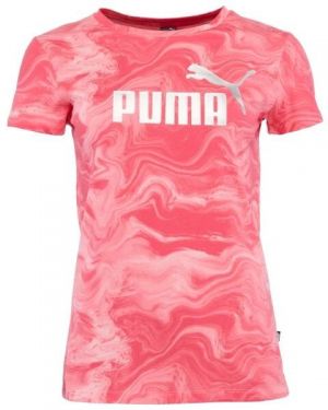 Puma ESS + MARBLEIZED TEE Dámske tričko, ružová, veľkosť