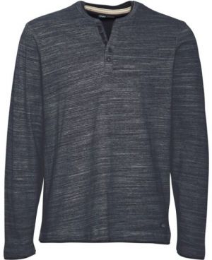 BLEND GRANDED REGULAR FIT Pánske tričko s dlhým rukávom, tmavo modrá, veľkosť
