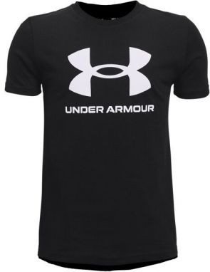 Under Armour SPORTSTYLE LOGO SS Chlapčenské tričko, čierna, veľkosť