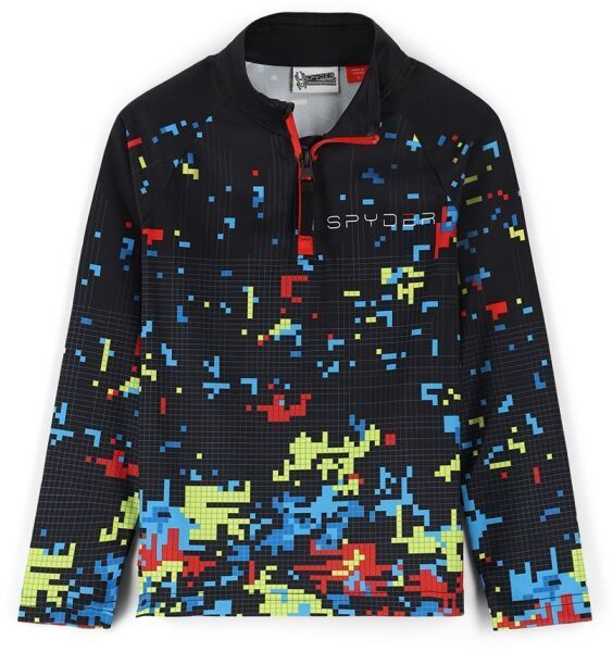 Spyder DIGITAL  STRETCH Chlapčenský lyžiarsky rolák, čierna, veľkosť 5Y