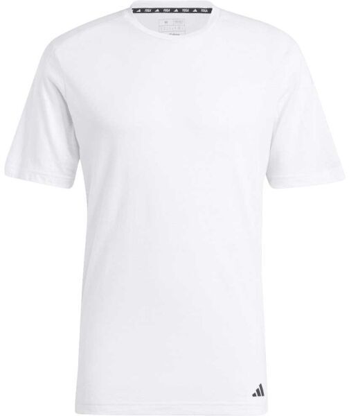 adidas YOGA BASE TEE Pánske športové tričko, biela, veľkosť
