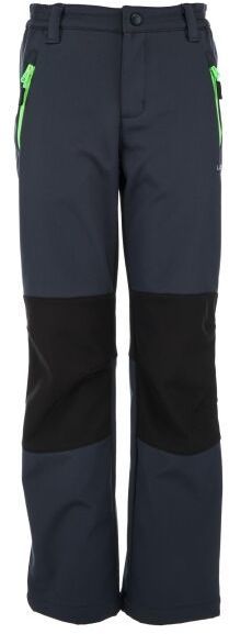 Lewro ZIKAI Detské softshellové nohavice, tmavo sivá, veľkosť 116-122