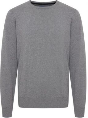 BLEND BHNOLEN PULLOVER Pánsky sveter, sivá, veľkosť