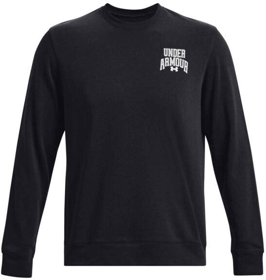 Under Armour RIVAL TERRY GRAPHIC CREW Pánska mikina, čierna, veľkosť XXXL
