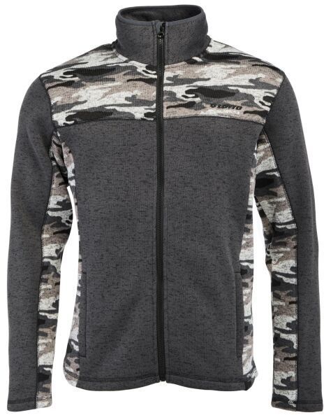 Lotto YOYO CAMO Pánska mikina so vzhľadom svetra, tmavo sivá, veľkosť