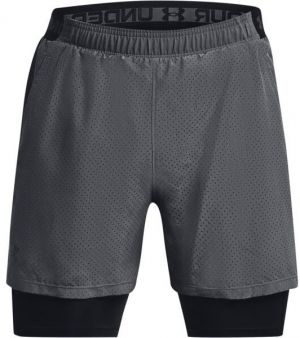 Under Armour VANISH WVN 2IN1 VENT STS Pánske šortky, sivá, veľkosť