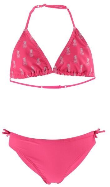 AQUOS CARMELA Dievčenské dvojdielne plavky, ružová, veľkosť 128-134
