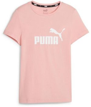 Puma ESS LOGO TEE G Dievčenské tričko, ružová, veľkosť