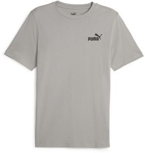 Puma ESS ELEVATED EMBROIDERED TEE Pánske tričko, sivá, veľkosť