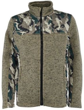 Umbro YODIC Detská svetrová mikina, khaki, veľkosť 164-170