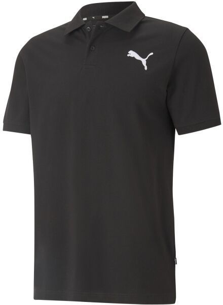 Puma ESS PIQUE POLO Pánske polo tričko, čierna, veľkosť