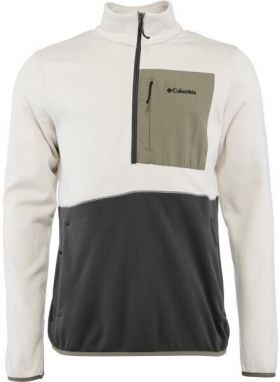 Columbia HIKE 1/2 ZIP Pánska mikina, béžová, veľkosť