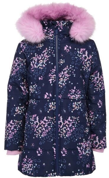 Lewro ZABEL Dievčenský zimný kabát, tmavo modrá, veľkosť 152-158