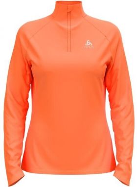 Odlo W MID LAYER 1/2 ZIP ESSENTIALCERAMIWARM Dámska mikina, oranžová, veľkosť