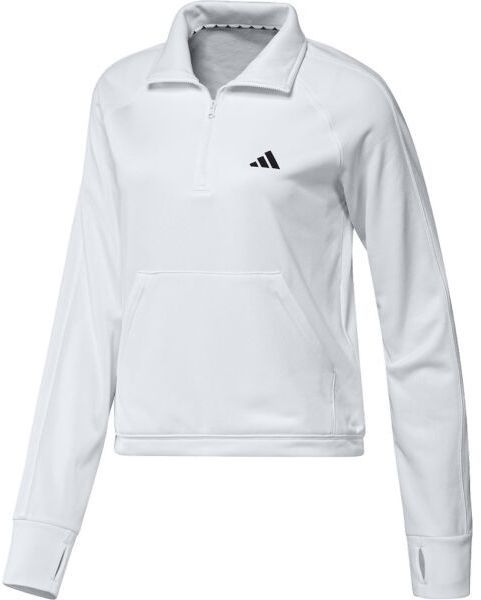 adidas GG 1/4 ZIP Dámska mikina, biela, veľkosť