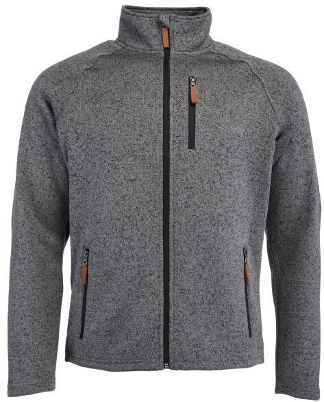 Willard ENRIKE Pánska flísová mikina so vzhľadom svetra, tmavo sivá, veľkosť XXL