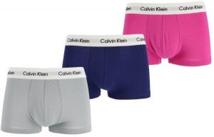 Calvin Klein 3 PACK LO RISE TRUNK Pánske boxerky, sivá, veľkosť