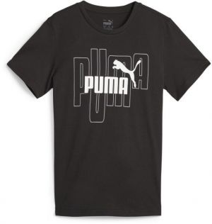 Puma GRAPHICS NO.1 LOGO Chlapčenské tričko, čierna, veľkosť