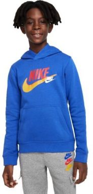 Nike NSW SI FLC PO HOODIE BB Chlapčenská mikina, modrá, veľkosť