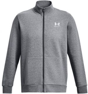 Under Armour ESSENTIAL FLEECE NOVELTY TRACK Pánska mikina, tmavo sivá, veľkosť