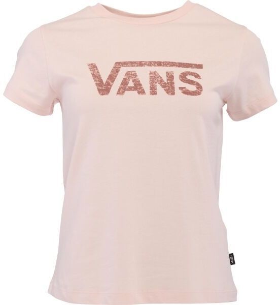 Vans WM DROP V SS CREW-B Dámske tričko, lososová, veľkosť