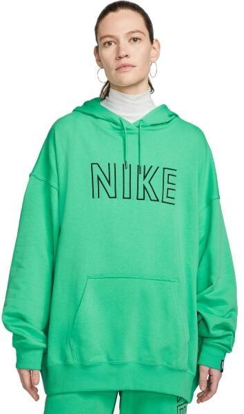 Nike NSW FT OS FLC PO HOODIE SW Dámska mikina, zelená, veľkosť