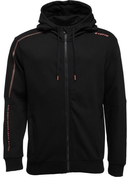 Lotto LOGO DUE SWEAT HZ HD Pánska mikina, čierna, veľkosť XXL