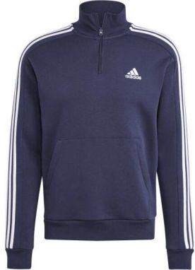 adidas 3S FL 1/4 Z Pánska mikina, tmavo modrá, veľkosť