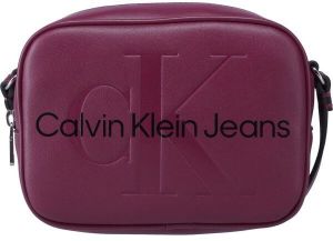 Calvin Klein SCULPTED CAMERA BAG18 Dámska kabelka, vínová, veľkosť